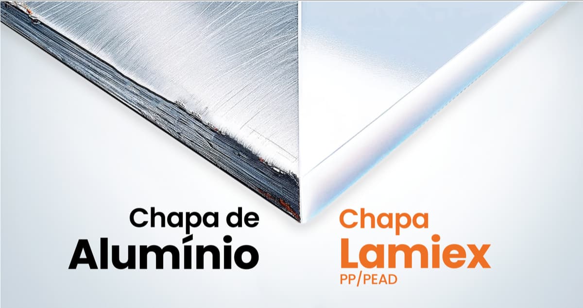 Substituir Chapas de Alumínio por Chapas de PP ou PEAD
