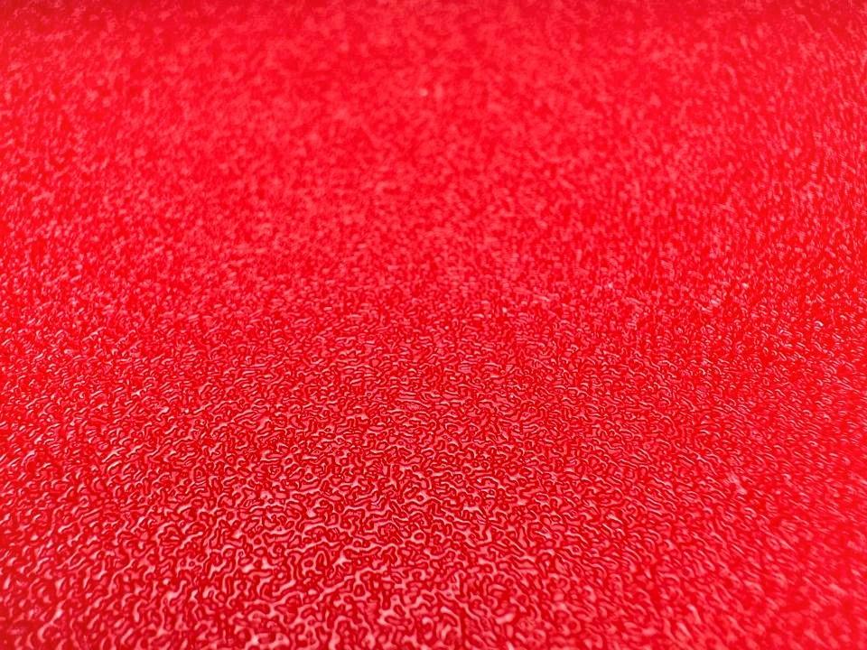 Detalhe da textura Lamiboard em chapa vermelha